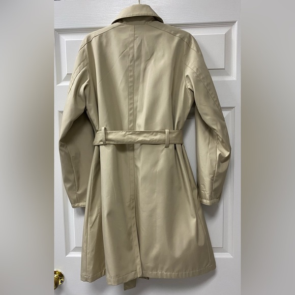 LIZ CLAIBORNE Belted Button Khaki Trench Coat With Removable Liner EUC - Medium - Picture 2 of 6